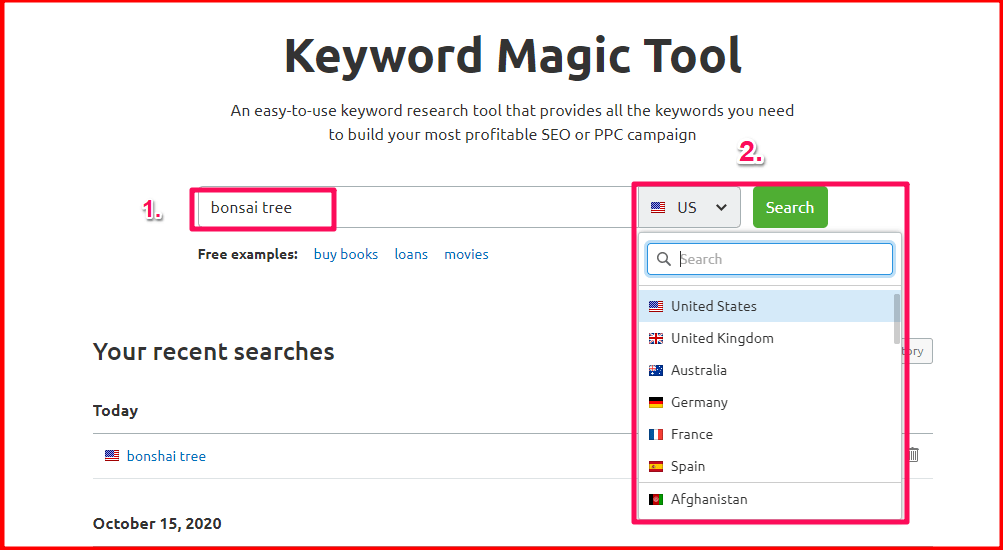 SEMrush Keyword Magic Tool Tutorial
