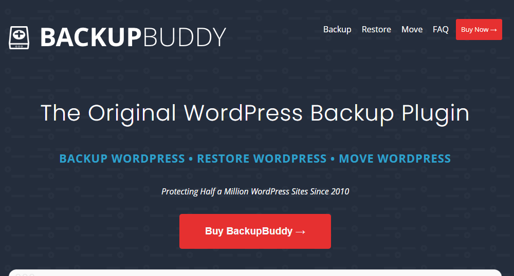 WordPress backup and restore plugin