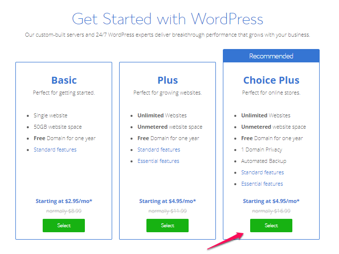 How to Buy Hosting from Bluehost