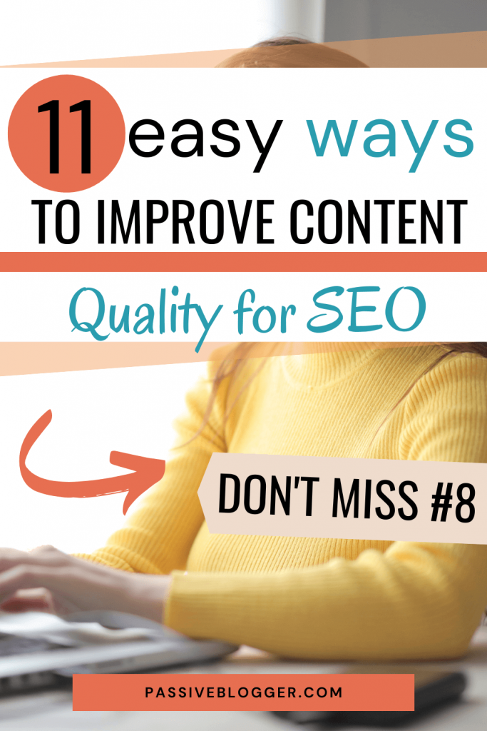 improve your content quality for SEO