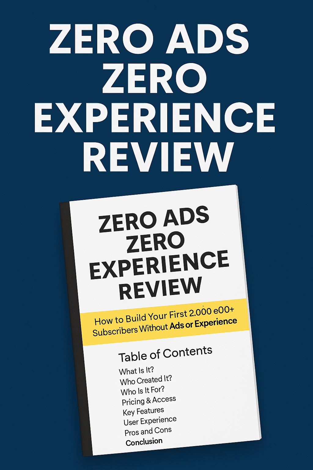 Zero Ads Zero Experience Review